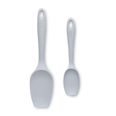Zeal Silicone Spatula Spoon SetFrench Grey from B&Q