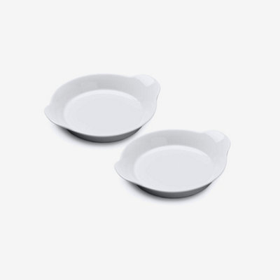 W.M Bartleet & Sons Wm Bartleet & Sons Porcelain Round Gratin Dish 19CmSet Of 2 from B&Q