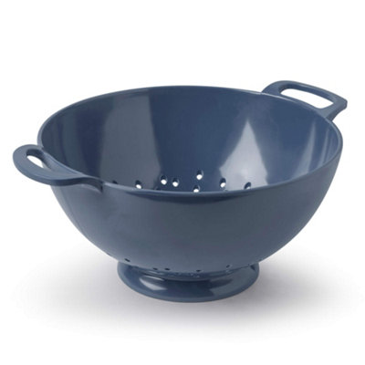 Zeal Unisex Dark Blue Melamine Colander Large 24Cm In - Image 3