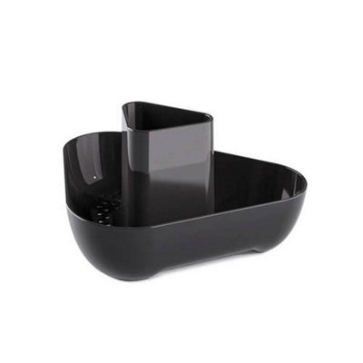 Zeal Melamine Sink Corner Tidy Dark Grey from B&Q
