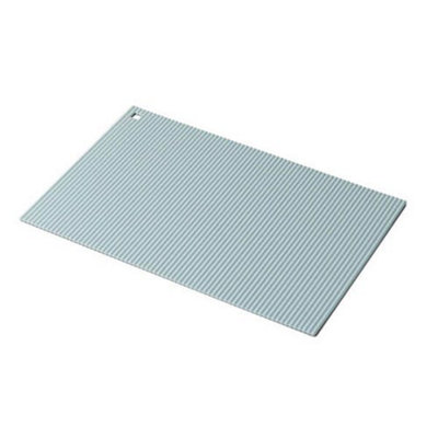 Zeal Jumbo Silicone Rectangular Hot Mat Trivet Duck Egg Blue from B&Q