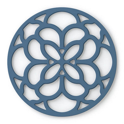 Zeal Circular Silicone Trivet Mat Provence Blue from B&Q