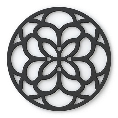 Zeal Circular Silicone Trivet Mat Black from B&Q