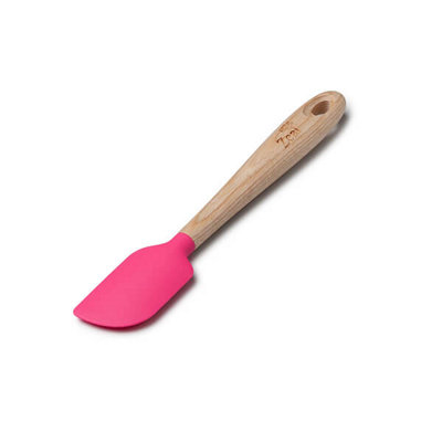 Zeal Small Spatula Spoon With Ash Wood Handle Neon Pink from B&Q