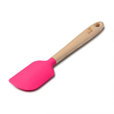 Zeal Large Spatula Spoon With Ash Wood Handle Neon Pink from B&Q