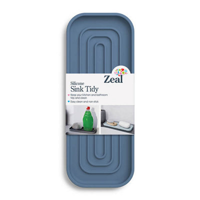 B&Q -  Silicone Sink Tidy Provence Blue