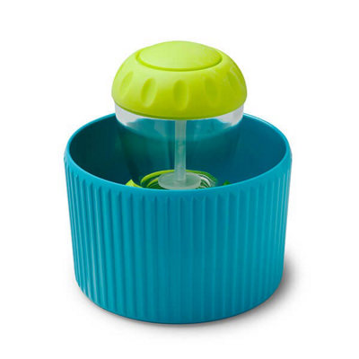 Zeal Lime Dish Brush In Aqua Holder from B&Q