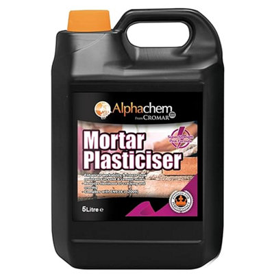 CromarAlphachem Mortar Plasticiser Freeze-Thaw Resistance Fluorescent Weather Mortar PlasticiserPink5L from B&Q