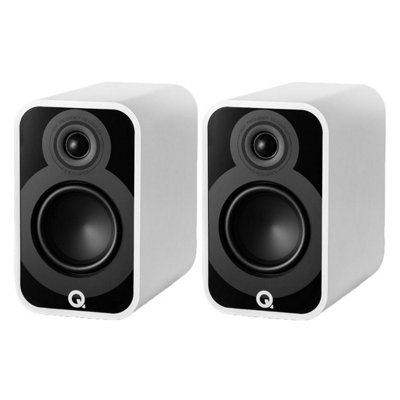 Q Acoustics 5010 Bookshelf SpeakerSatin White from B&Q