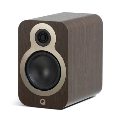 Q Acoustics 3030C Bookshelf SpeakersWalnut from B&Q