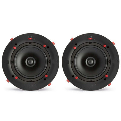 Q Acoustics Qi65Ce Easyfit 6.5-Inch In-Ceiling Speaker PairBlackEasyfit Spring InstallationPivoting Tweeter65W. from B&Q