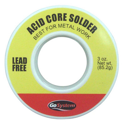 Gosystem Lead-Free Acid Core Solder85.2G from B&Q