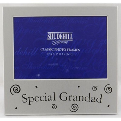 Shatchi 5" X 3.5" Special Grandad Silver Photo Frame Occasion Gift Present 73534 from B&Q