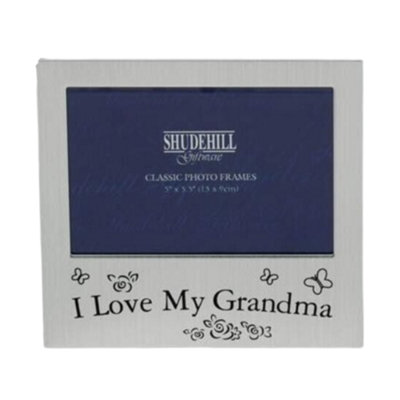 Message Photo Frame 5" X 3.5" I Love My Grandma from B&Q