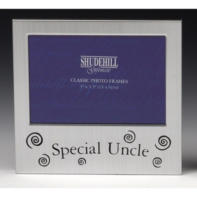Shatchi 5" X 3" Special Uncle Photo Frame Satin Silver Occasion Gift Present 73501 from B&Q