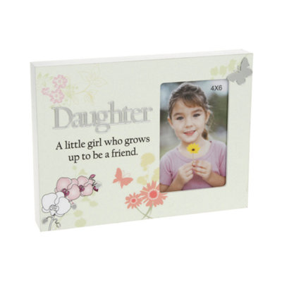 Reflections Floral Photo Frame 4X6"Daughter from B&Q