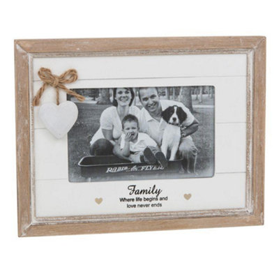 Provence Sentiment Photo Frame 6X4"Family from B&Q