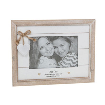 Provence Sentiment Photo Frame 6X4"Sister from B&Q