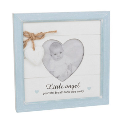 Provence Message Heart Photo FrameBaby Boy from B&Q