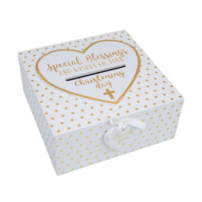 Christening Keepsake BoxSpecial Blessings & Wishes from B&Q