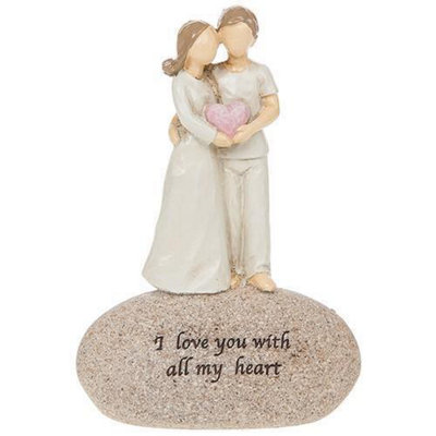Sentiment Stones FigurineLove from B&Q