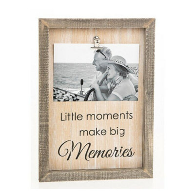 Sentiment Clip Photo Frame 6X4"Memories from B&Q