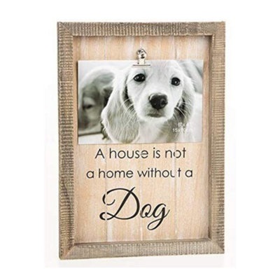 Sentiment Clip Photo Frame 6X4"Dog from B&Q