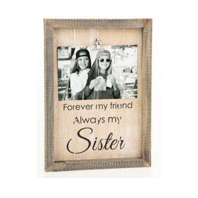 Sentiment Clip Photo Frame 6X4"Sister from B&Q