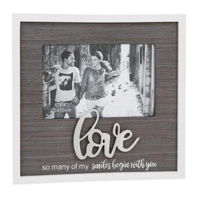Stylish Script Photo Frame 6X4"Love from B&Q