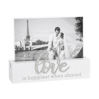 Loving Script Photo Frame 6X4"Love from B&Q