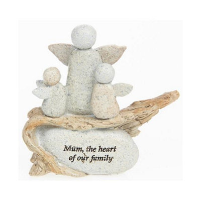 Pebble Art Angel FigurineMum from B&Q