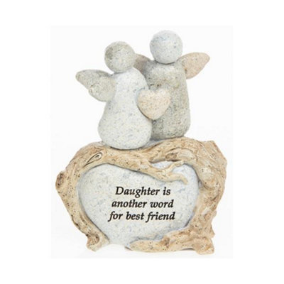 Pebble Art Angel FigurineDaughter from B&Q