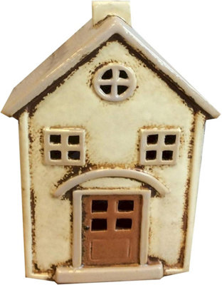 Village Pottery Large House Tea Light Holder from B&Q