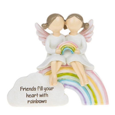 Rainbow Angels FigurineFriends Fill Your Heart from B&Q