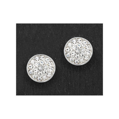 Equilibrium Silver Plated EarringsGlam Sparkle Stud from B&Q