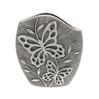 Butterfly Modern VaseGunmetal from B&Q