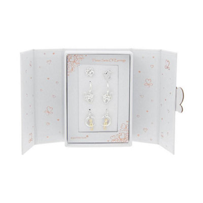 Equilibrium Silver/gold Plated Earrings Gift SetCats from B&Q