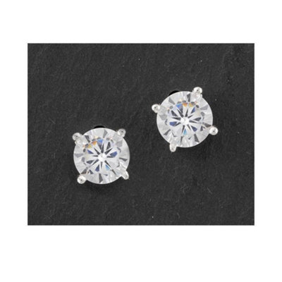 Equilibrium  Silver Plated  EarringsSolitaire Stud from B&Q
