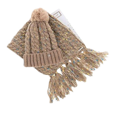 Equilibrium Flecked Hat & Scarf Gift SetCoffee from B&Q