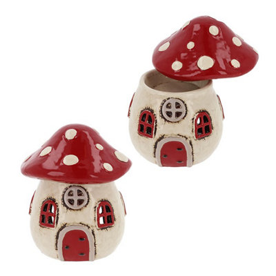 Village Pottery Toadstool House Melt Warmer from B&Q
