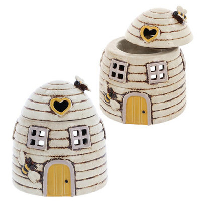 Village Pottery Beehive Dome House Melt WarmerCream from B&Q