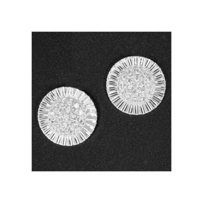 Equilibrium Silver Plated EarringsSparkle Vignette Stud from B&Q