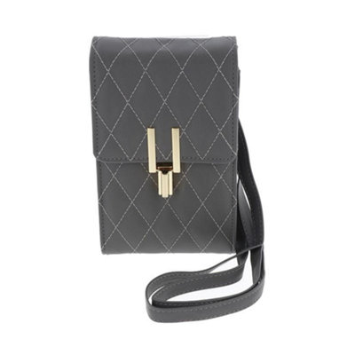 Equilibrium Diamond Quilt Mobile Phone BagGrey from B&Q