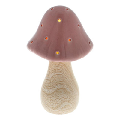 Mushroom Glow LampPink (Medium) from B&Q