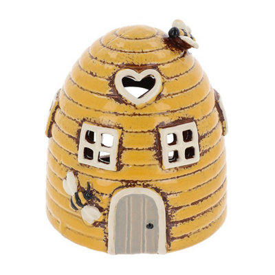 Village Pottery Beehive Dome Mini House Tea Light HolderYellow from B&Q