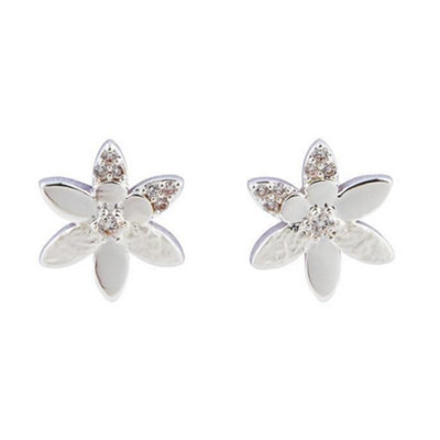 Equilibrium Silver Plated EarringsSilver Ice Touch Of Sparkle Stud from B&Q