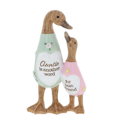 Daisy Message Double Duck FigurineAuntie from B&Q