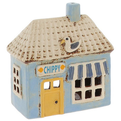 Village Pottery Chip Shop Tea Light Holder from B&Q