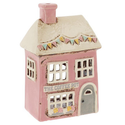 Village Pottery Coffee Shop Tea Light Holder from B&Q