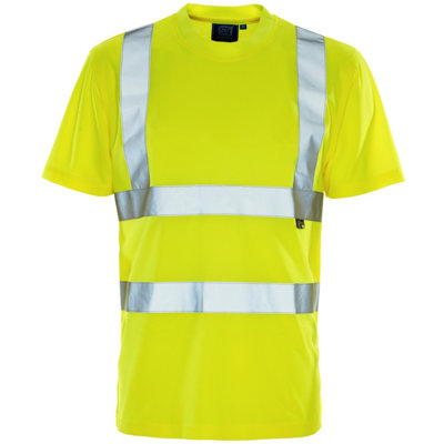 Supertouch Hi-Vis T Shirt Yellow/yellow Bird EyeEn471Xlarge from B&Q